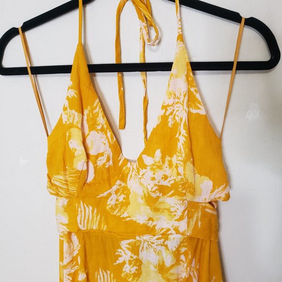 Free People Yellow Floral Maxi Dress - Picture 10 of 12